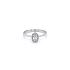 Nhẫn vàng trắng đính đá zircon trắng