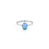 Nhẫn đính ngọc opal từ vàng trắng