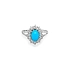 Nhẫn vàng với Tyrrhys và Zircons