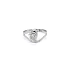 Nhẫn cá heo với vàng trắng và zircon trắng