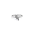 Nhẫn vàng trắng đính đá zircon trắng