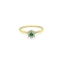 Nhẫn vàng đính đá zircon màu