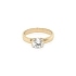 Nhẫn đính hôn bằng vàng với đá zircon