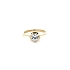 Nhẫn đính hôn bằng vàng với đá zircon