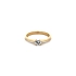 Nhẫn răng zircon vàng
