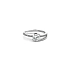 Nhẫn vàng trắng đính đá zircon trắng
