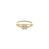 Nhẫn đính hôn bằng vàng với đá zircon