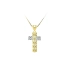 Thánh giá được làm từ vàng kết hợp với zircon