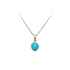 Mặt dây chuyền vàng đính đá turquoise