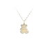 Mặt dây chuyền gấu Teddy vàng