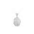 Mặt dây chuyền bằng vàng trắng đính đá zircon trắng