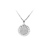 Mặt dây chuyền bằng vàng trắng đính đá zircon trắng