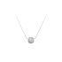 Mặt dây chuyền hình quả cầu với đá zircon trắng vàng