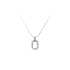 Mặt dây chuyền bằng vàng trắng đính đá zircon trắng