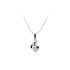 Mặt dây chuyền bằng vàng trắng đính đá zircon trắng