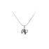 Mặt dây chuyền hình voi với đá zircon trắng vàng