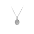 Mặt dây chuyền zircon trắng vàng