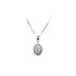 Mặt dây chuyền bằng vàng trắng đính đá zircon trắng