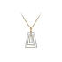 Mặt dây chuyền vàng đính đá zircon