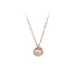 Vòng cổ đá zircon màu hồng vàng