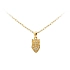 Mặt dây chuyền hình cú vàng đính đá zircon