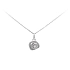 Mặt dây chuyền zircon trắng vàng