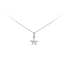 Mặt dây chuyền hình ngôi sao với đá zircon làm từ vàng trắng