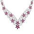 Vòng cổ vàng đính ruby và kim cương