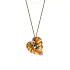 Mặt dây chuyền vàng với đá Topaz rừng và kim cương Magetir Eternal Lady Juliet