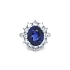 Nhẫn vàng đính sapphire và kim cương