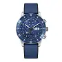 Fortis Novonaut N-42 Cobalt Blue on Hybrid Strap F2040013
