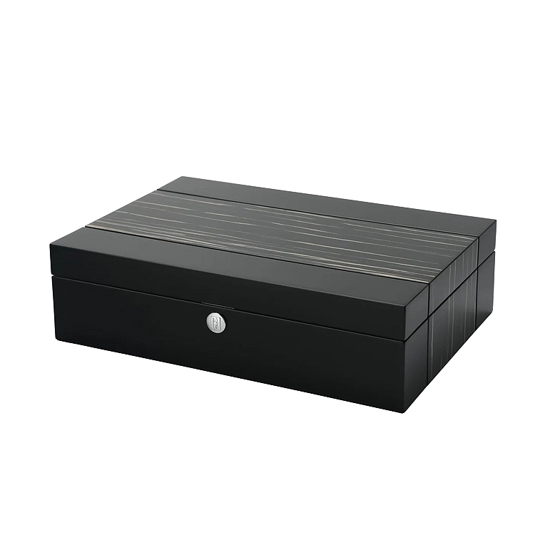 Hộp đựng đồng hồ Box Paul Design Gentlemen 10 Màu Đen Bóng