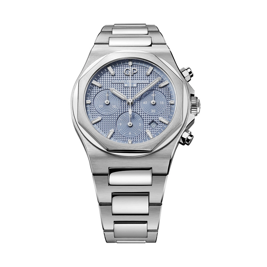 Girard-Perregaux Laureato Chronograph Mặt số xanh băng giá 81020-11-3370-1GM