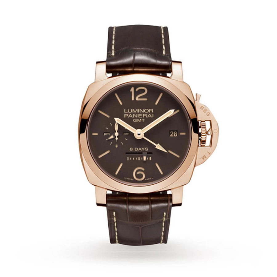 Luminor 1950 8 Ngày GMT Vàng Hồng PAM 576