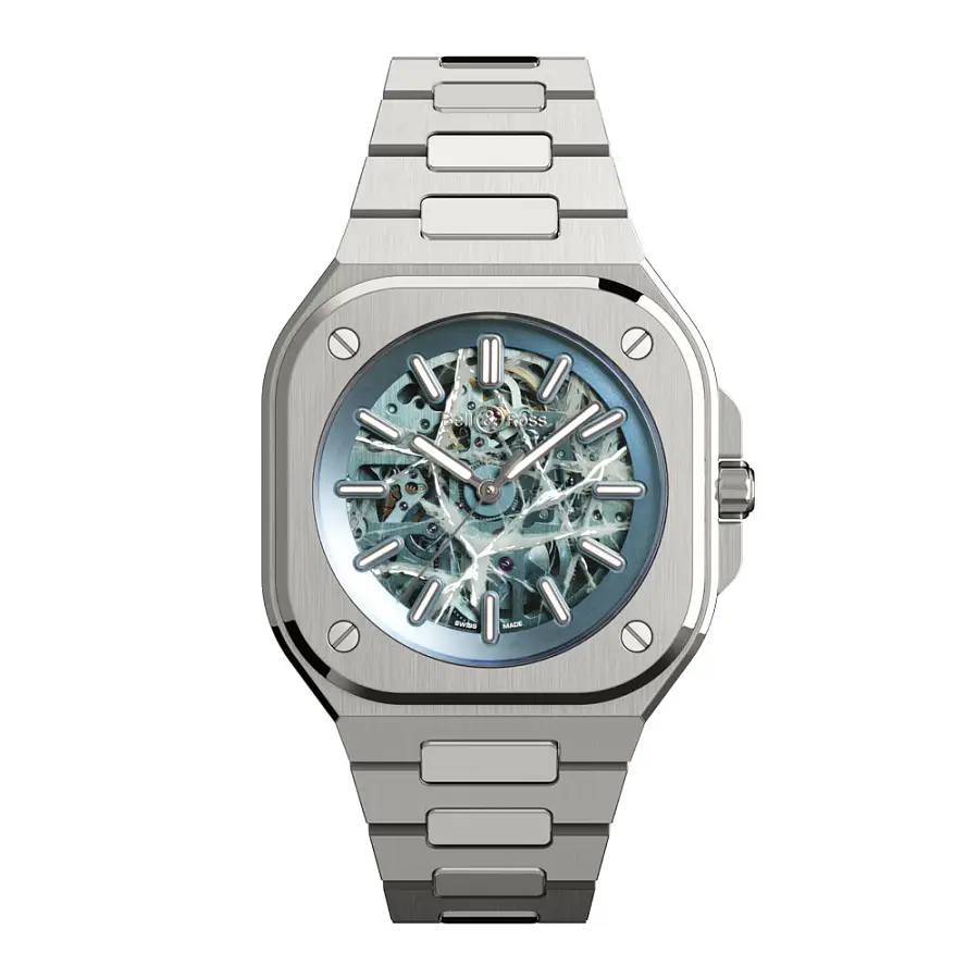 Bell &amp; Ross BR-05 Skeleton Arctic Blue BR05A-AB-SKST/SST