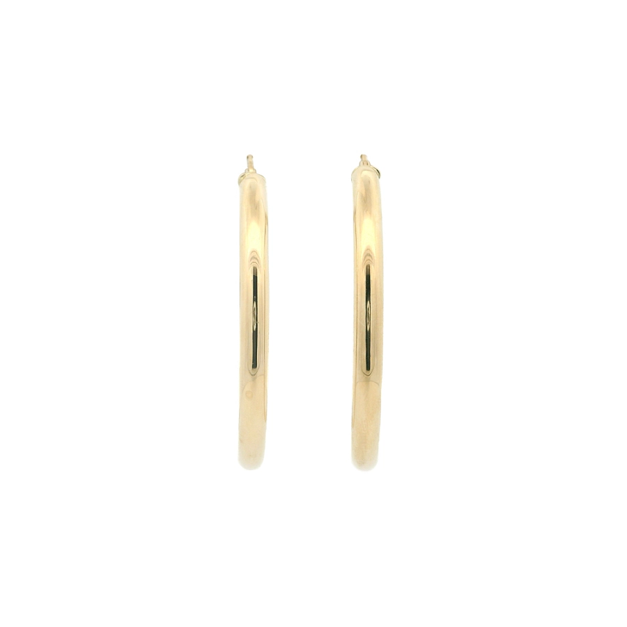Hoa Tai Vòng Thanh Mảnh Bằng Vàng Vàng 14K, Ø 46,80 mm