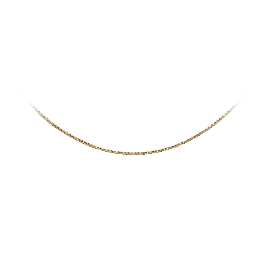 Dây Chuyền Box Vàng Vàng 14K, 50 cm
