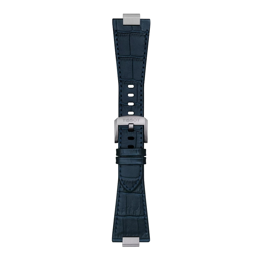 Dây đeo da màu xanh lam Tissot dành cho PRX 40 mm T852.047.701