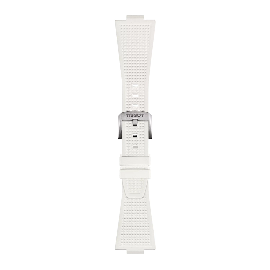 Dây đeo cao su màu trắng Tissot dành cho PRX 40 mm T852.048.463