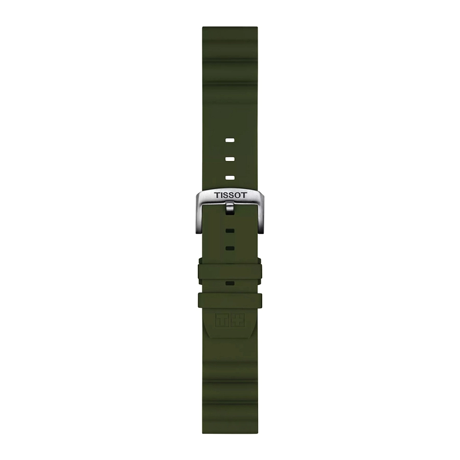 Dây đeo silicon màu xanh lá Tissot 22 mm T852.047.177
