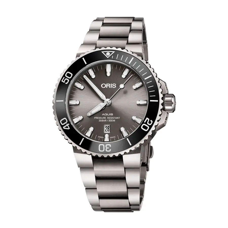 Oris Aquis Titanium Date 01 733 7730 7153-07 8 24 15PEB
