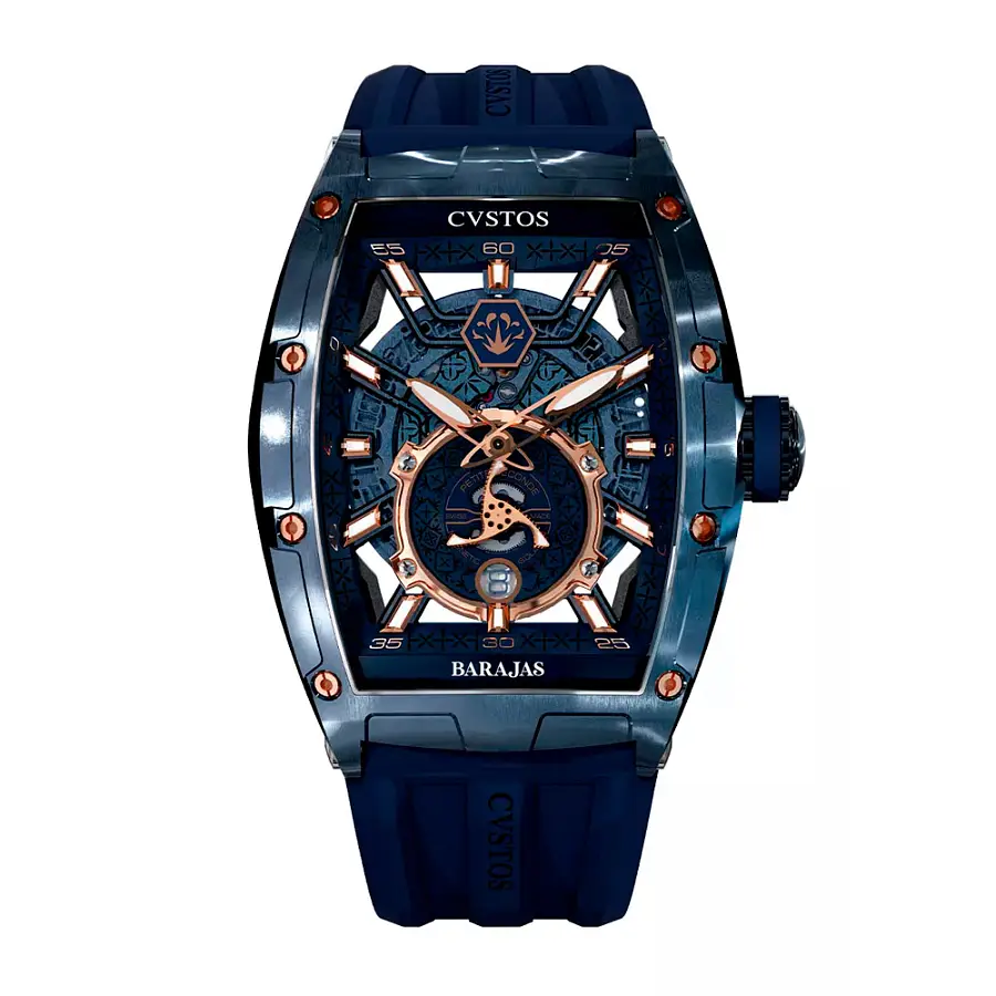 Đồng hồ Cvstos Challenge Jetliner PS/Blue Steel 5N Comp/Tequila Barajas A10103.4103001