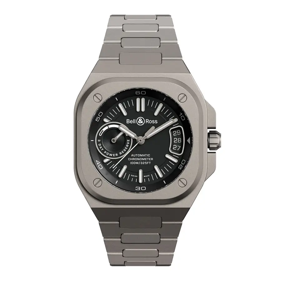 Bell &amp; Ross BR-X5 Titanium Đen BRX5R-BL-TI/STI