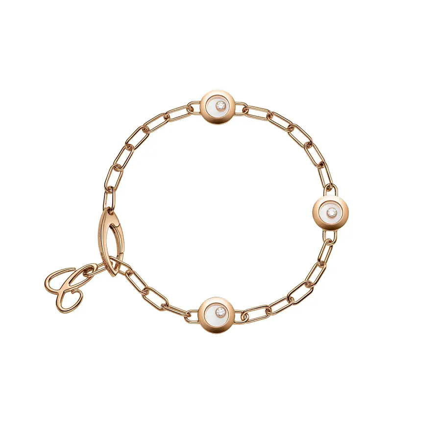 Vòng tay vàng Chopard Happy Diamonds 85A117-5010