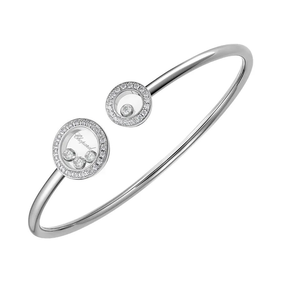 Vòng tay kim cương Chopard Happy Diamonds 85A618-1202
