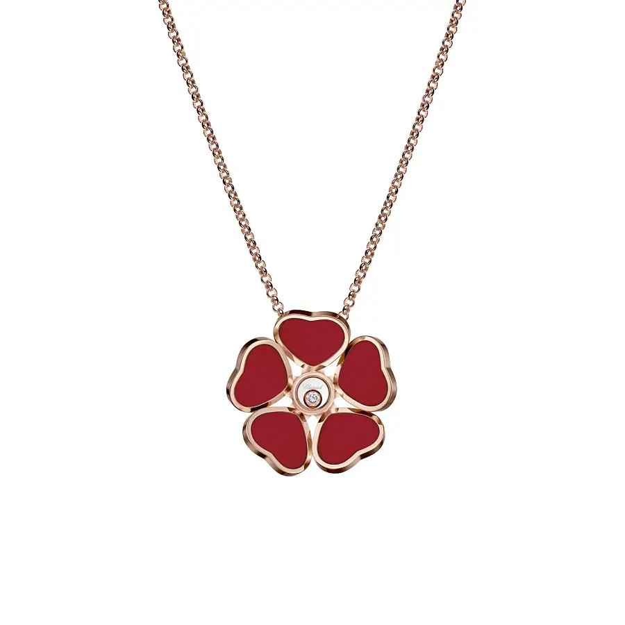 Mặt dây chuyền vàng Chopard Happy Hearts 79A085-5811