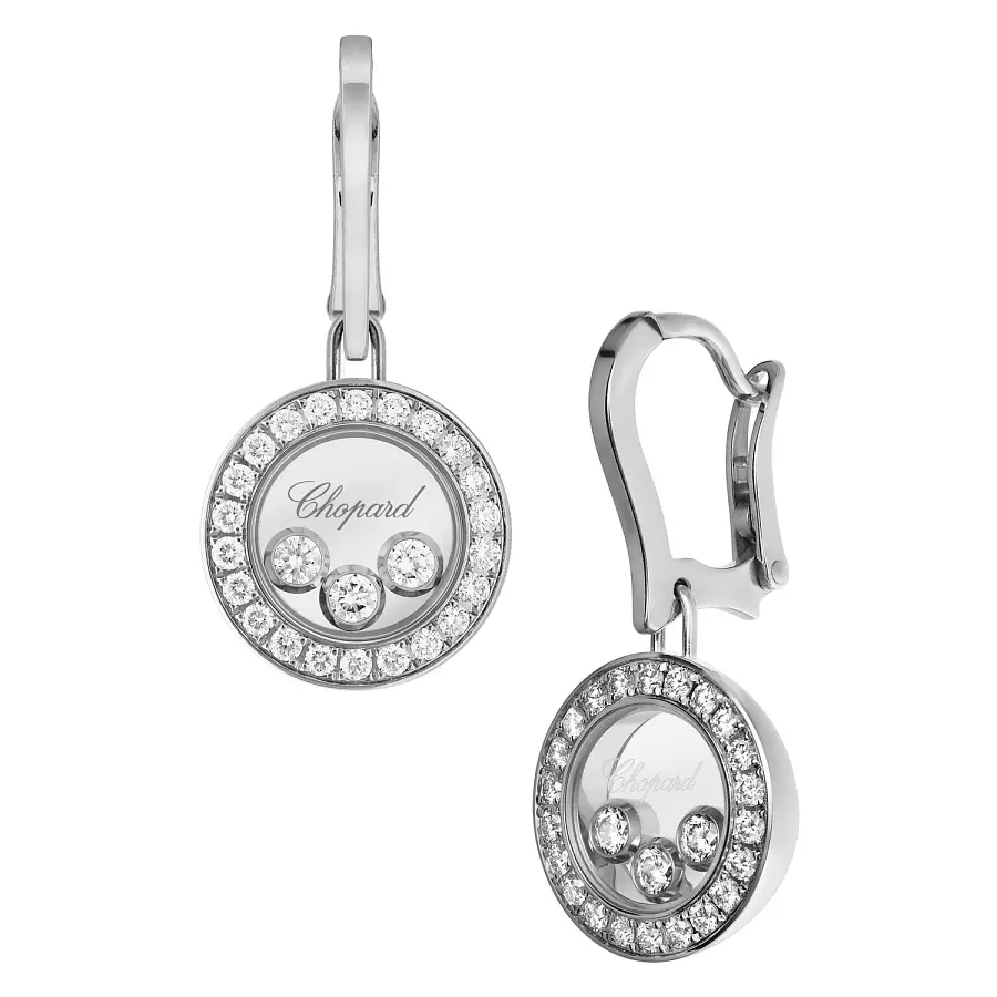 Vòng tai vàng Chopard Happy Diamonds 83A018-1401