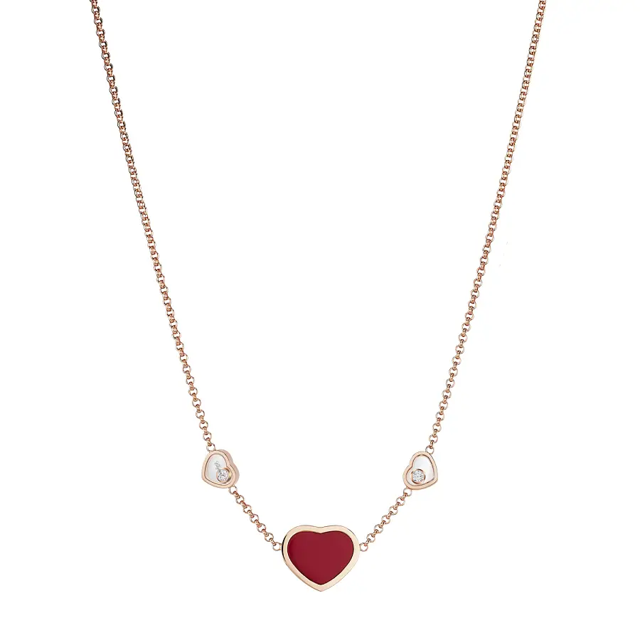 Vòng cổ Chopard Happy Hearts bằng vàng 81A082-5801