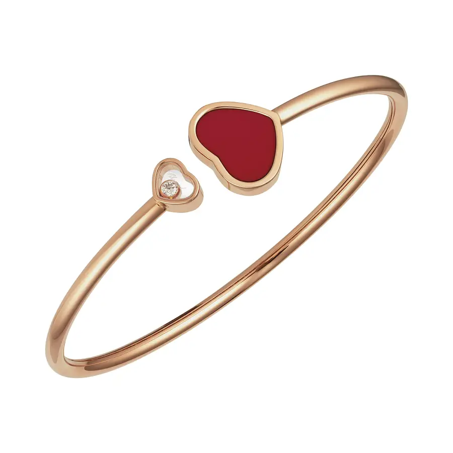 Vòng tay Chopard Happy Hearts Fund bằng vàng 857482-5702