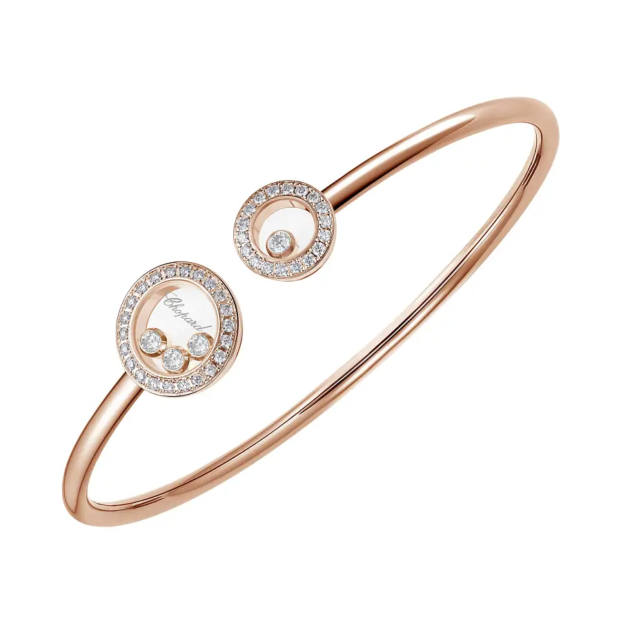Vòng tay Chopard Happy Diamonds vàng 85A618-5202